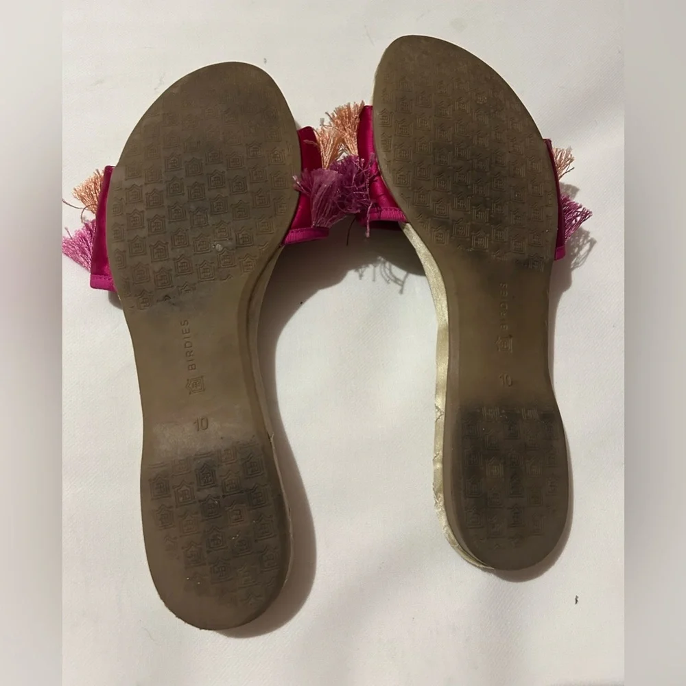 Birdies sparrow fringe sandal slides - Picture 7 of 9